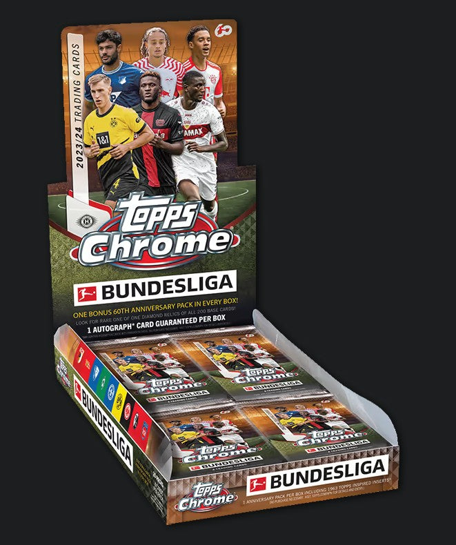 2023-24 TOPPS Chrome Bundesliga Soccer Cards Hobby Box