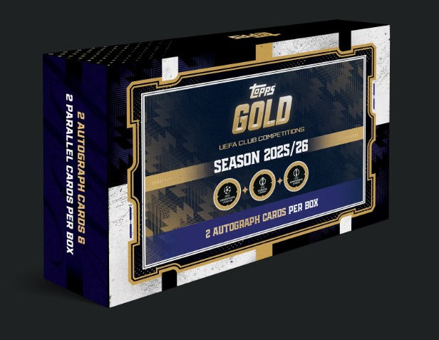 2025-26 TOPPS Gold UEFA Club Competitions Soccer Cards Box