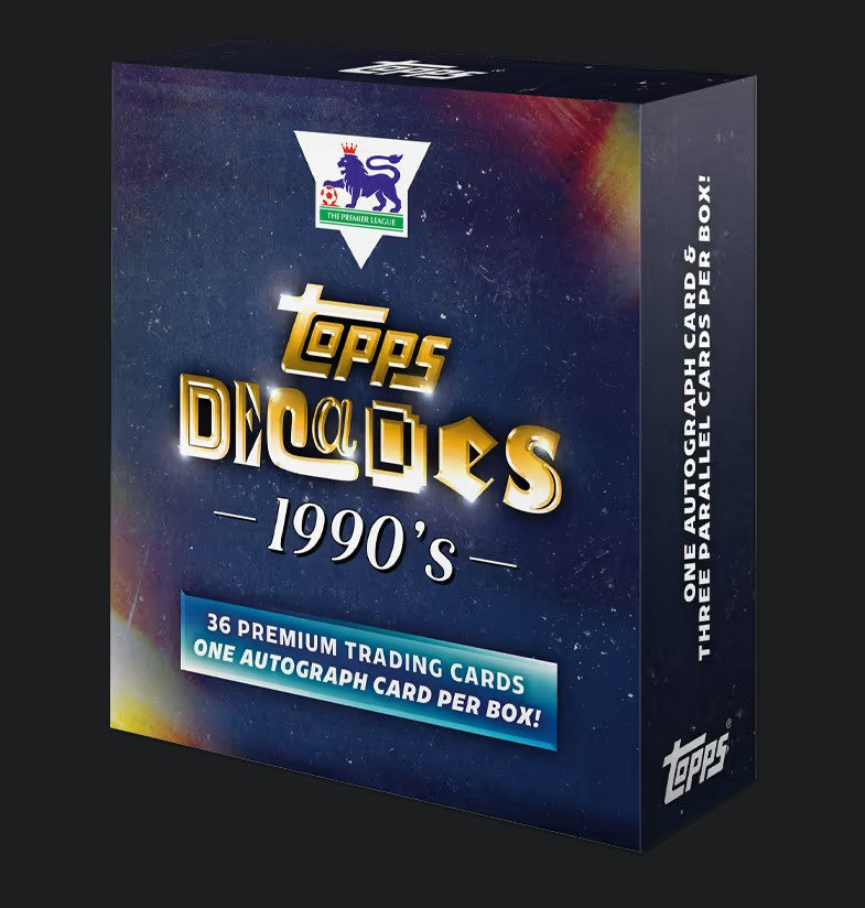 2025 TOPPS 2025 DECADES 1990's EDITION PREMIER LEAGUE - SEALED NACH HAUSE