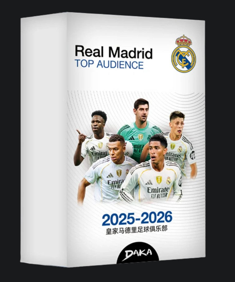 Daka 2025-26 Real Madrid Top Audience - Hobby Box LIVEBREAK