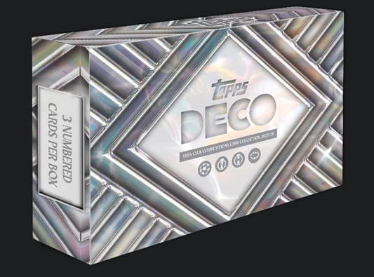 2025-26 TOPPS Deco UEFA Club Competitions Soccer Cards Box