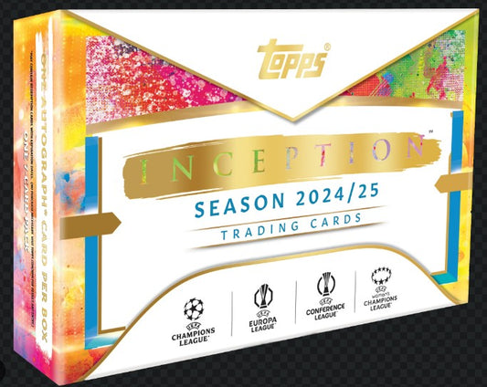 2024-25 TOPPS Inception UEFA Club Competitions Soccer Cards Hobby Box