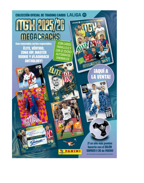 2025/26 Panini La Liga Megacracks Soccer Box