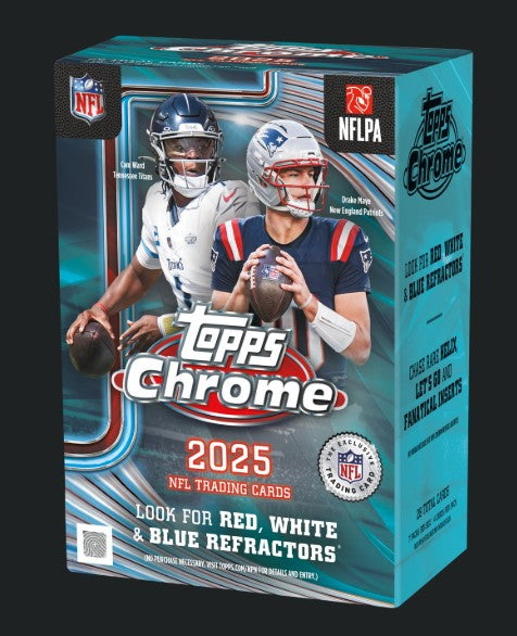 Topps Chrome Football NFL Value Box 2025